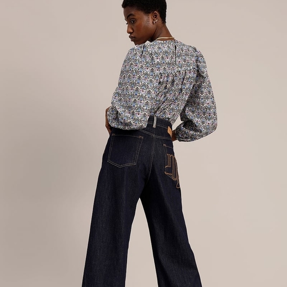 MUNTHE Justy Organic Cotton And Silk Multicolor Blouse 34  S - Picture 5 of 12